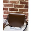 Imitazione Borsa mini arrotondata Gucci Horsebit 1955 760191 Caffè