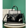 Imitazione Prada Borse Replica a mano grande pragmatica e raffinata 1BA433 Nera