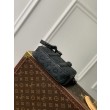 LV Nano Porte Documents Voyage Borsa da uomo M82770 Monogram Eclipse