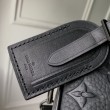 LV Nano Porte Documents Voyage Borsa da uomo M82770 Monogram Eclipse