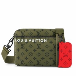 Replica Perfetta a tracolla Louis Vuitton Trio Monogram Verde M23783
