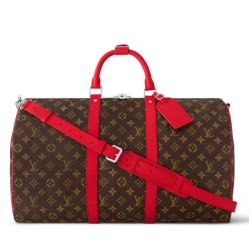 Replica Perfette Borsa LV Keepall Bandouliere 50 Monogram Macassar M46769 imitazioni