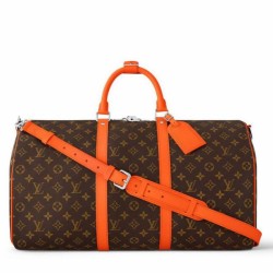 Replica Perfette Borsa Louis Vuitton Keepall Bandouliere 50 Monogram Macassar M46770 imitazioni