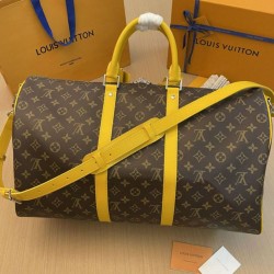 Borsa LV Keepall Bandouliere 50 Monogram Macassar M46771 Replica qualità specchio Replica Perfette Borsa LV Keepall Bandouliere 50 Monogram Macassar M46771 imitazioni
