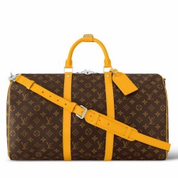 Replica Perfette Borsa LV Keepall Bandouliere 50 Monogram Macassar M46771 imitazioni