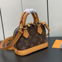 Borsa Louis Vuitton Alma Nano M82717 Monogram Replica qualità specchio Replica Perfette Borsa Louis Vuitton Alma Nano M82717 Monogram imitazioni