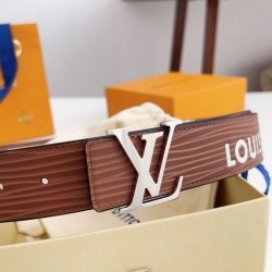 Cintura reversibile Louis Vuitton LV iniziali Epi 40 mm M8271U Marrone Replica qualità specchio Replica Perfette Cintura reversibile Louis Vuitton LV iniziali Epi 40 mm M8271U Marrone imitazioni