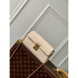 Portafoglio LV con catena Métis M82836 Cream