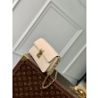 Portafoglio LV con catena Métis M82836 Cream