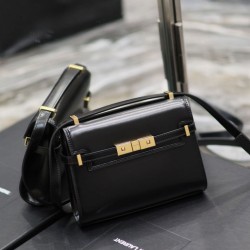 Sito Replica Borsa a tracolla mini YSL Saint Laurent Manhattan nera imitazioni Miglior Prezzo Borsa a tracolla mini YSL Saint Laurent Manhattan nera Replica