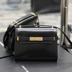 Miglior Prezzo Borsa a tracolla mini YSL Saint Laurent Manhattan nera Replica
