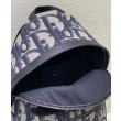Zaino Christian Dior Rider Maxi Dior Oblique jacquard Blu scuro