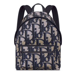 Zaino Christian Dior Rider Maxi Dior Oblique jacquard Blu scuro