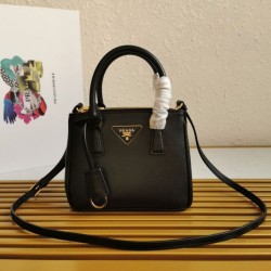 Borsa Prada Mini Galleria Saffiano Nera Replica qualità specchio Replica Perfette Borsa Prada Mini Galleria Saffiano Nera imitazioni