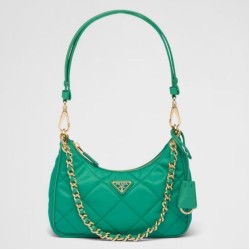 Prada Riedizione 1995 Mini Borsa Chaine Re-Nylon Verde