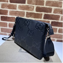 Imitazione Borsa Replica 1:1 a tracolla media Gucci Jumbo GG 696009 Nera qualità specchio Replica Perfette Imitazione Borsa 1:1 a tracolla media Gucci Jumbo GG 696009 Nera imitazioni