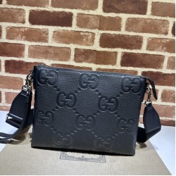 Replica Perfette Imitazione Borsa  1:1 a tracolla media Gucci Jumbo GG 696009 Nera imitazioni