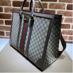Borsa tote grande da uomo Gucci Ophidia 724665 Marrone Replica qualità specchio Replica Perfette Borsa tote grande da uomo Gucci Ophidia 724665 Marrone imitazioni