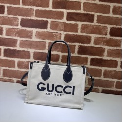 Replica Perfette Imitazione Borse Imitazioni tote mini Gucci con stampa Gucci 772144 Nera imitazioni
