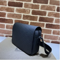 Replica Perfette Qualità premium Borse  Gucci effetto gomma GG 775097 Nera imitazioni