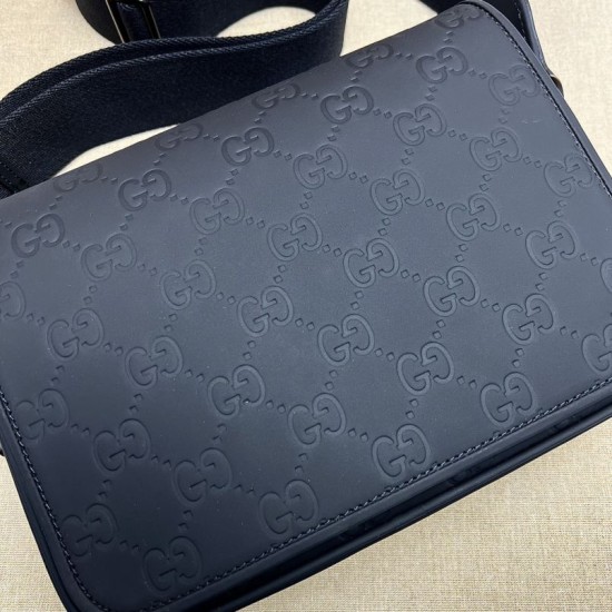 Qualità premium Borse Replica Gucci effetto gomma GG 775097 Nera qualità specchio Replica Perfette Qualità premium Borse Gucci effetto gomma GG 775097 Nera imitazioni