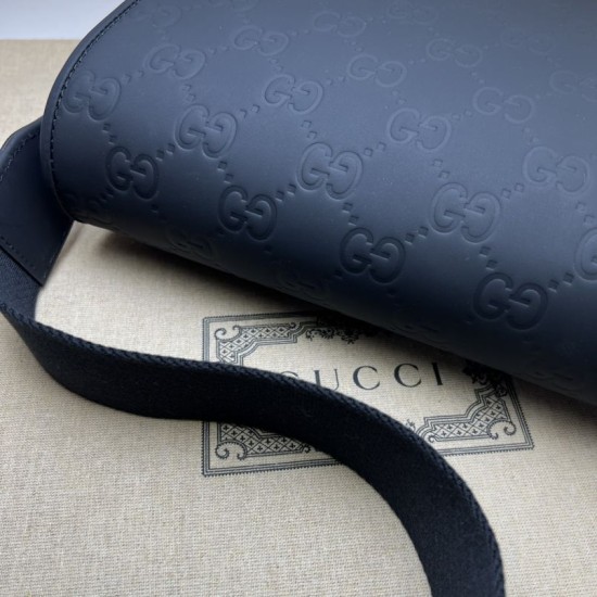 Qualità premium Borse Replica Gucci effetto gomma GG 775097 Nera qualità specchio Replica Perfette Qualità premium Borse Gucci effetto gomma GG 775097 Nera imitazioni