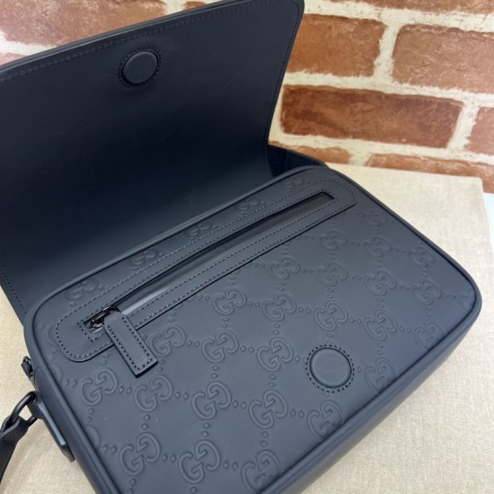 Qualità premium Borse Replica Gucci effetto gomma GG 775097 Nera qualità specchio Replica Perfette Qualità premium Borse Gucci effetto gomma GG 775097 Nera imitazioni