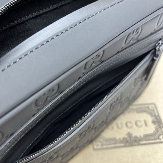Qualità premium Borse Replica Gucci effetto gomma GG 775097 Nera qualità specchio Replica Perfette Qualità premium Borse Gucci effetto gomma GG 775097 Nera imitazioni