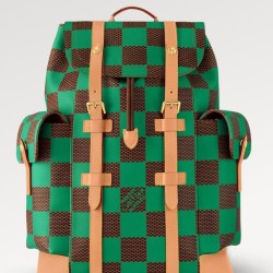 Replica Perfette Louis Vuitton Christopher MM Men Zaino Uomo M25240 La giocosa tela Damier Pop di Williams imitazioni