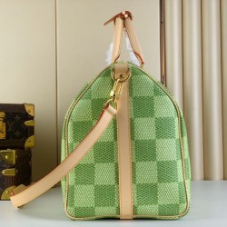 Borsa da uomo Louis Vuitton Keepall Bandouliere 50 N40667 Tela rivestita Damier Golf Replica qualità specchio Replica Perfette Borsa da uomo Louis Vuitton Keepall Bandouliere 50 N40667 Tela rivestita Damier Golf imitazioni
