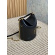 Borse Firmate Replica a secchiello YSL Saint Laurent Gaby con patta superiore nera