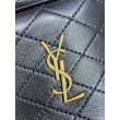 Borse Firmate Replica a secchiello YSL Saint Laurent Gaby con patta superiore nera