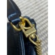 Borse Firmate Replica a secchiello YSL Saint Laurent Gaby con patta superiore nera