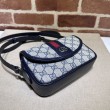 Bora Pari all'originale replica a tracolla Gucci Ophidia GG Mini 772239 Blu