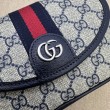 Bora Pari all'originale replica a tracolla Gucci Ophidia GG Mini 772239 Blu