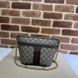 Borsa Replica 1:1 a tracolla Gucci Ophidia GG Mini 781397 Marrone