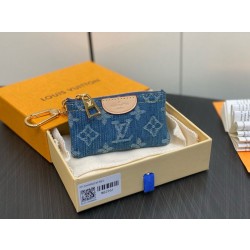 Borsa a tracolla LV per chiavi M82961 Monogram Denim