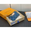 Borsa a tracolla LV per chiavi M82961 Monogram Denim