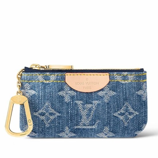 Borsa a tracolla LV per chiavi M82961 Monogram Denim