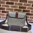 Borse Replica a tracolla media da uomo Gucci Ophidia 761741 Marrone