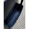 Replica Perfetta a tracolla mezzaluna YSL Saint Laurent Mini Voltaire Nera