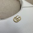 Borsa a tracolla piccola a forma di mezzaluna Gucci Aphrodite 731817 Bianca