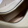 Borsa a tracolla piccola a forma di mezzaluna Gucci Aphrodite 731817 Bianca