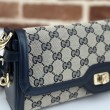 Borsa a tracolla piccola Gucci Luce 786027 Blu