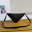 Borsa a tracolla triangolare Prada Nera