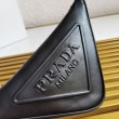 Borsa a tracolla triangolare Prada Nera