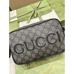 Borsa da uomo a spalla mini Gucci 768391 Grigia