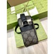 Borsa da uomo a spalla mini Gucci 768391 Grigia