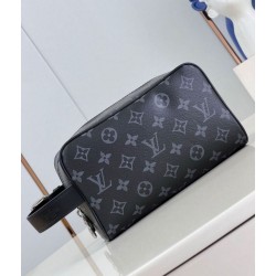 Borsa da uomo LV Locker Dopp Kit M83113 Monogram Eclipse