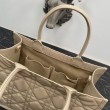 Borsa Replica 1:1 Dior Media Book Tote con tracolla Borsa Replica 1:1 Dior Macrocannage Beige